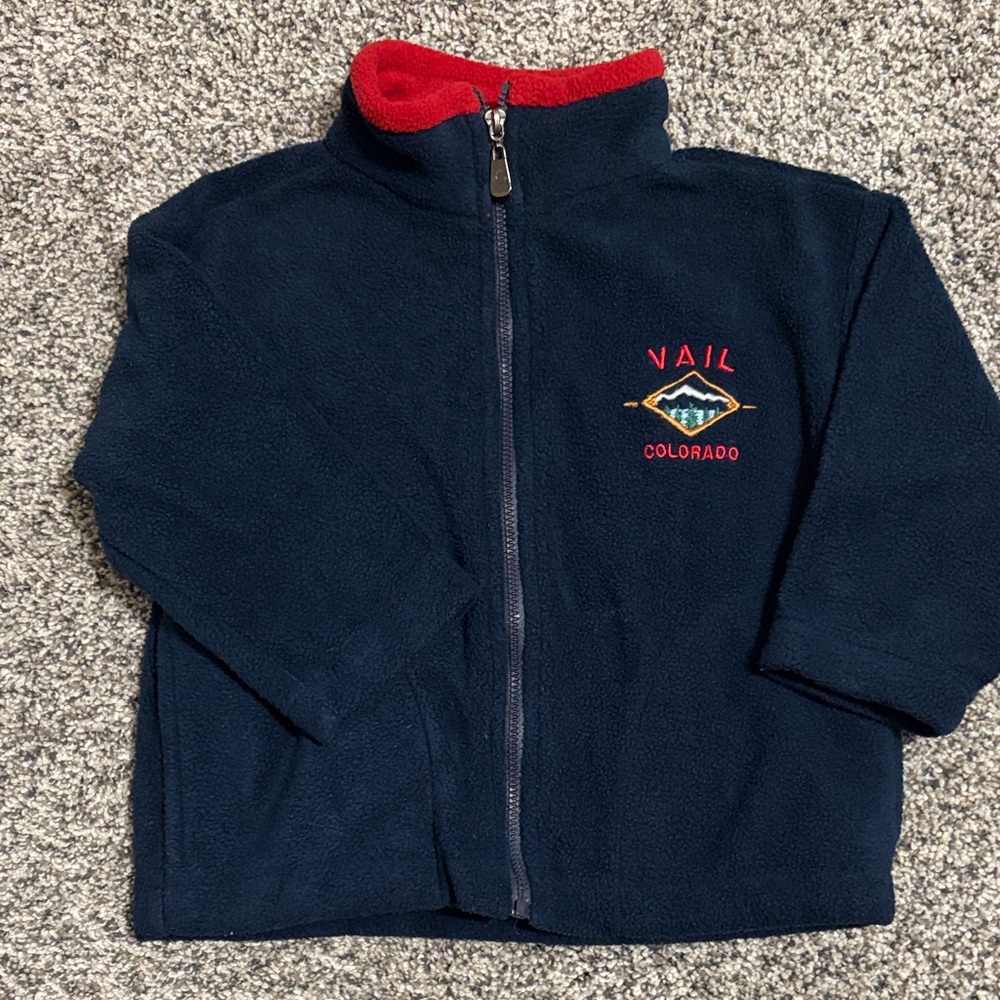 GOGO Navy and Red Kids Hoodie